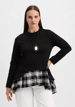 Туника многослойная свободного кроя