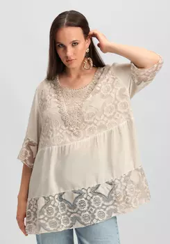 Туника ярусная кружевная