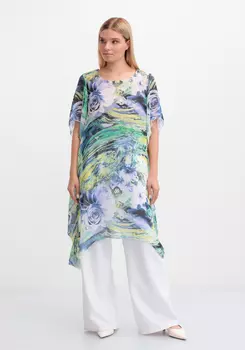 Туника с удлиненными уголками по низу