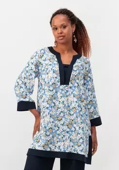 Туника с V-образным вырезом горловины