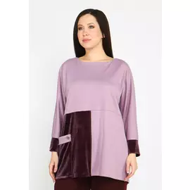 Туника с вставками из бархата