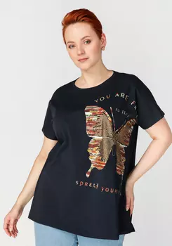 Туника женская с принтом бабочки "Альбертина"