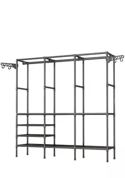 Вешалка напольная для одежды, узкая, 3 секции