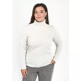 Водолазка однотонная с отворотным воротом