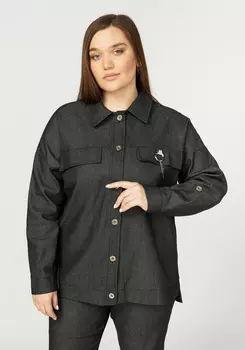 Жакет джинсовый с отложным воротником