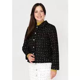 Жакет однобортный с карманами