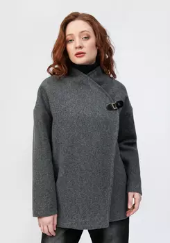 Полупальто свободного кроя с застежкой