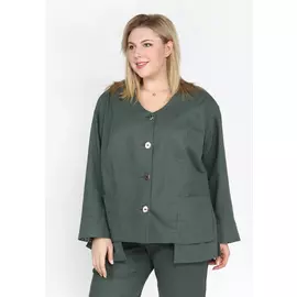 Жакет свободного силуэта с карманами