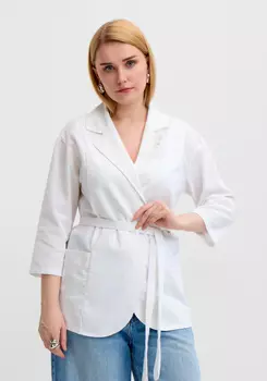 Жакет удлиненный прямого кроя