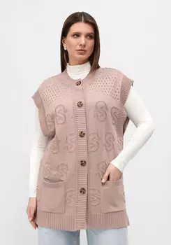 Жилет ажурный с карманами