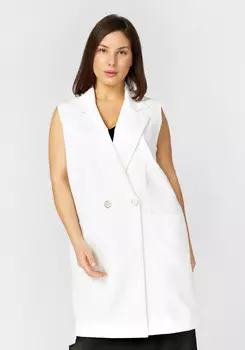 Жилет двубортный с карманами
