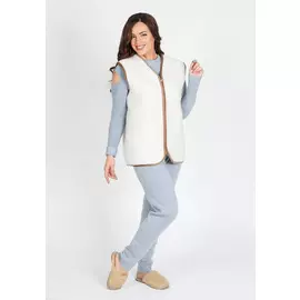 Жилет меховой из овечьей шерсти