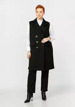 Жилет с декоративными пуговицами