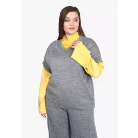 Жилет с контрастной отделкой