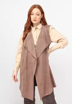 Жилет свободного кроя без застежки