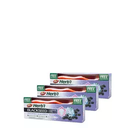 Зубная паста с с семенами черного тмина, 3 шт. + 3 щетки