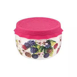 Банка с силиконовой крышкой "Ежевика"