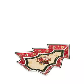 Блюдо фигурное с новогодним дизайном