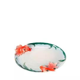 Блюдо из фарфора "Золотая рыбка"