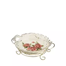 Блюдо на подставке "Корейская роза"