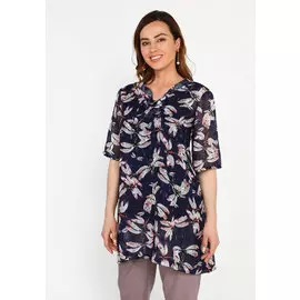 Блуза асимметричная со шнуровкой