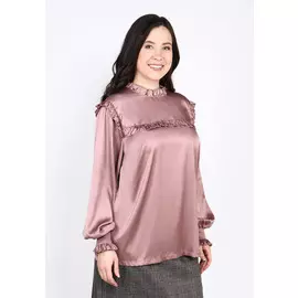 Блуза атласная с застежкой сзади "Иден"