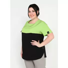 Блуза хлопковая с накладным карманом