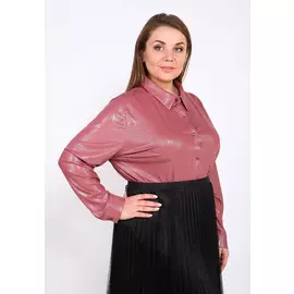 Блуза из блестящей ткани "Рената"