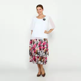 Блуза из шифона с декором