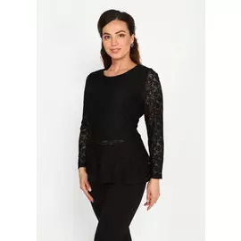 Блуза кружевная с длинным рукавом