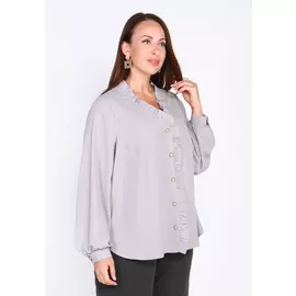 Блуза с декоративной рюшей