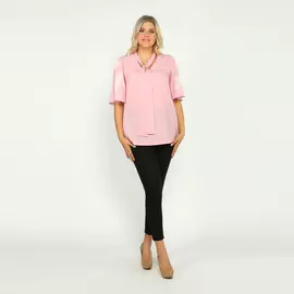 Блуза с галстуком и широким рукавом