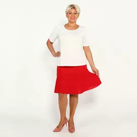 Блуза с коротким рукавом и сборкой