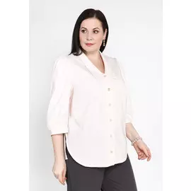 Блуза с отложным углубленным воротником