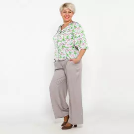 Блуза с принтом "Ландыши"