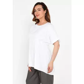 Блуза с завышенной талией и драпировкой