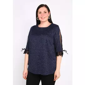 Блуза со вставками из кружева