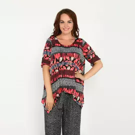 Блуза свободная асимметричного кроя