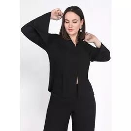 Блуза свободного кроя из шифона