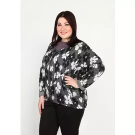 Блуза свободного кроя с рукавом летучая мышь