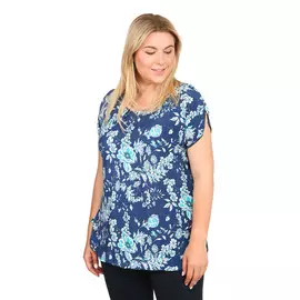 Блуза свободного кроя с завязками по бокам