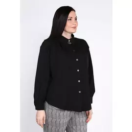 Блуза свободного силуэта с украшением