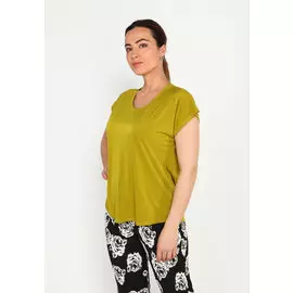 Блузка базовая с круглым вырезом