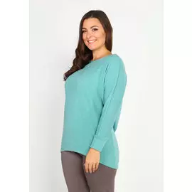 Блузка однотонная с рукавом 3/4
