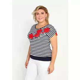 Блузка с цветочным декором