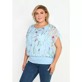 Блузка с поясом на резинке