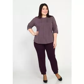 Блузка с защипами и коротким рукавом