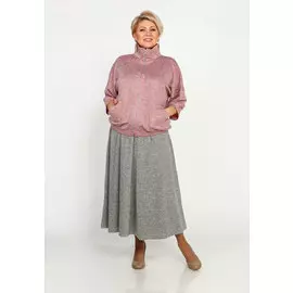 Бомбер с блеском на молнии