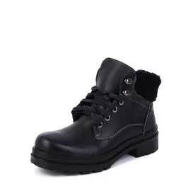 Ботинки на шнуровке с меховым кантом