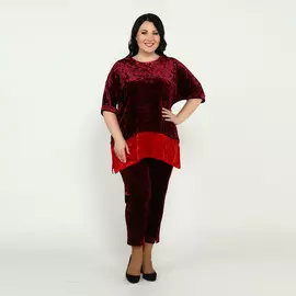 Брюки бархатные 7/8